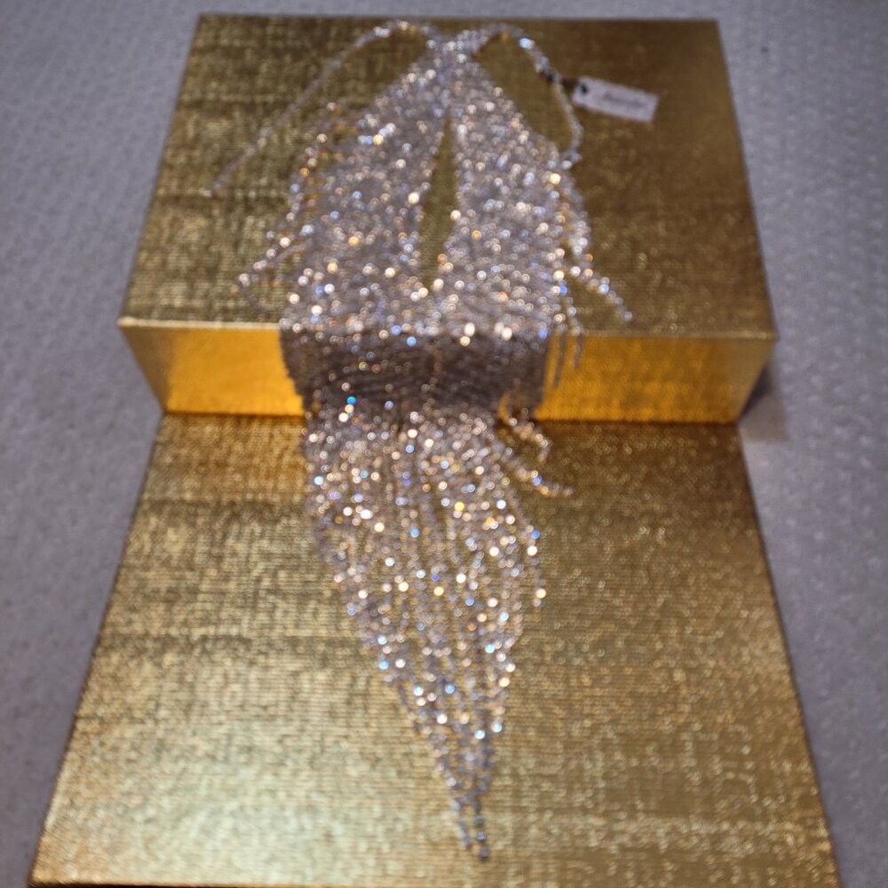 Glamorous Necklace. Statement. Sparkly!✨ Silver tone. Natasha. New. - Picture 15 of 16